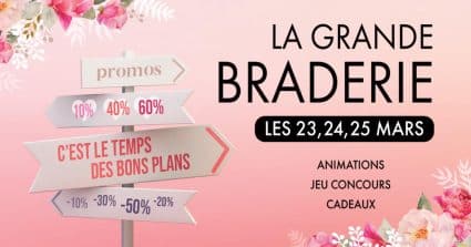 Offres boutiques la Grande Braderie - Saint-Sebastien Nancy