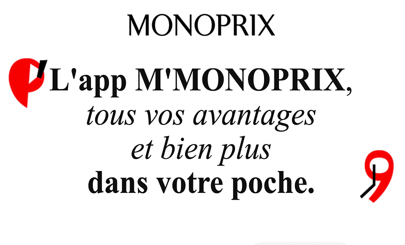 Avez-vous téléchargé l’app M’ Monoprix ?