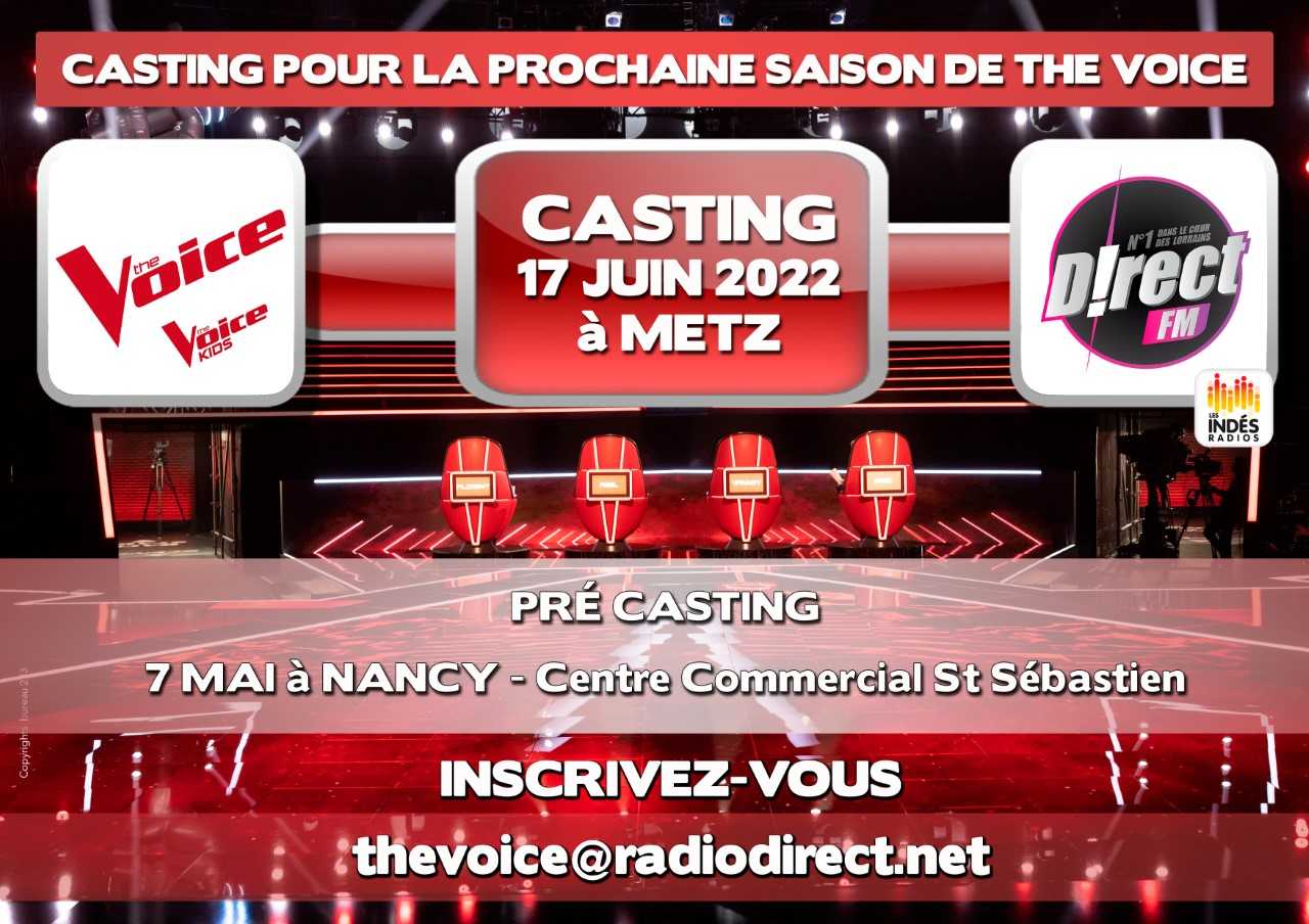 Casting The VOICE au Saint Sébastien - Saint-Sebastien Nancy