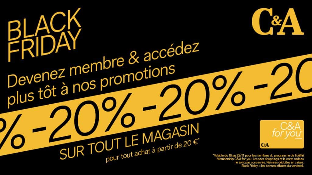 Offre Black Friday C&A